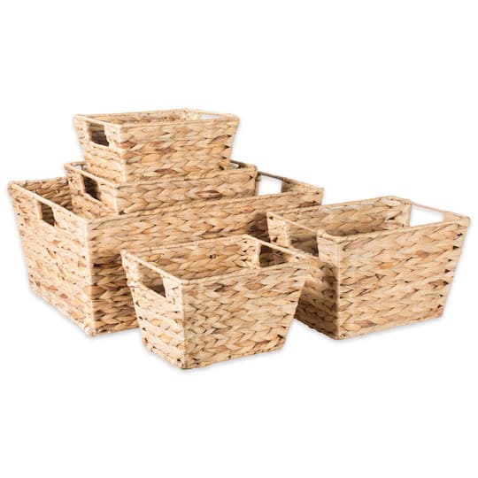DII&#xAE; Natural Water Hyacinth Basket Set